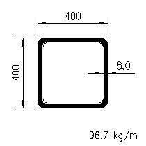 CFSHS 400x400x8,0