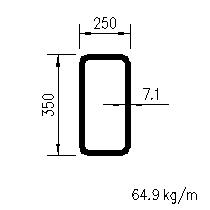 HFRHS 350x250x7,1