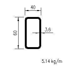 HFRHS 60x40x3,6