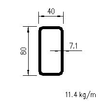 HFRHS 80x40x7,1