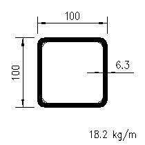 HFSHS 100x100x6,3